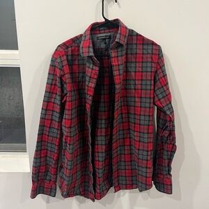 Banana republic Men’s red and black flannel